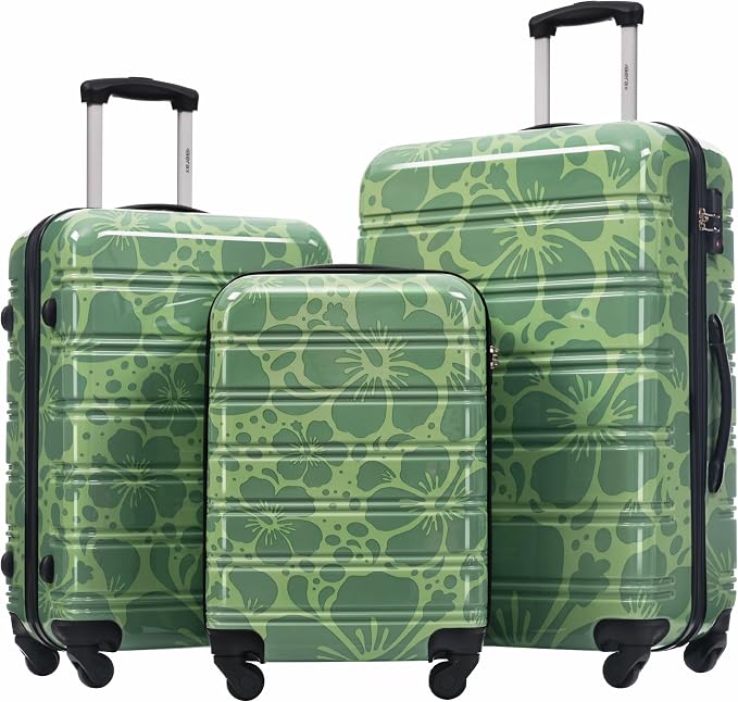 Merax Luggage Sets 3 Piece, Hardside Suitcase Set by Merax
