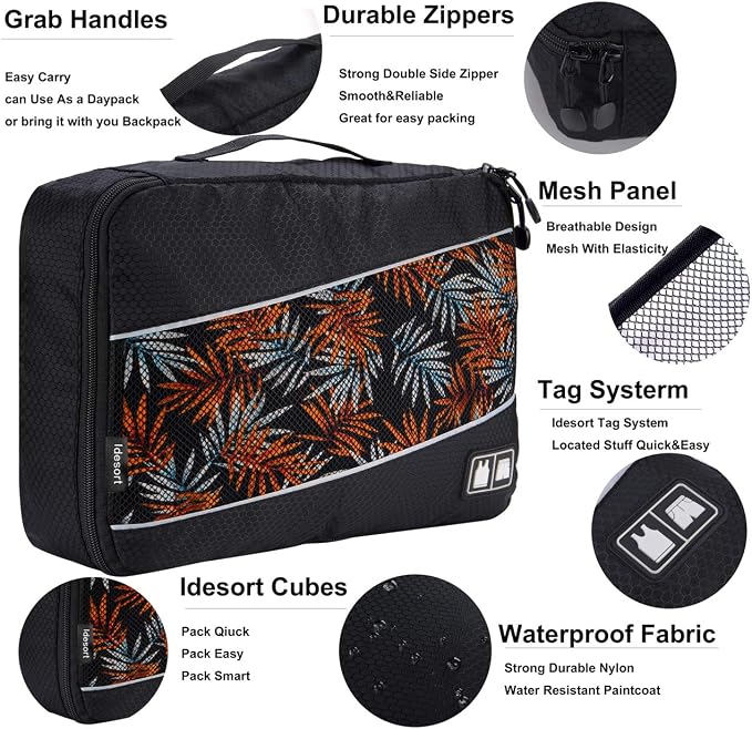 Packing Cubes Luggage Bags Organizer Durable Travel Accessories - Image 3