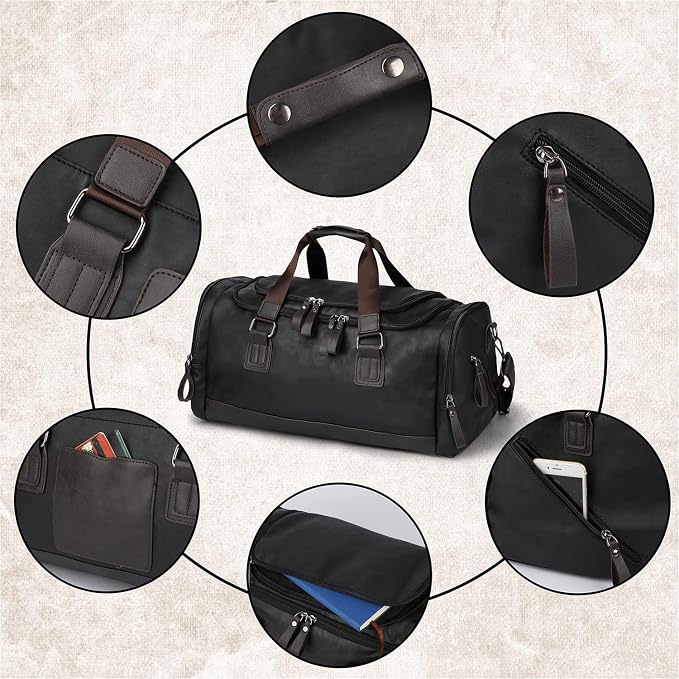 Duffel Bag PU leather - Image 6