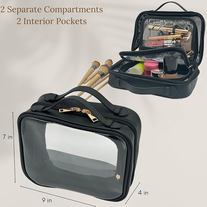 JAZD Clear Makeup Bag Toiletry Bag - Image 3