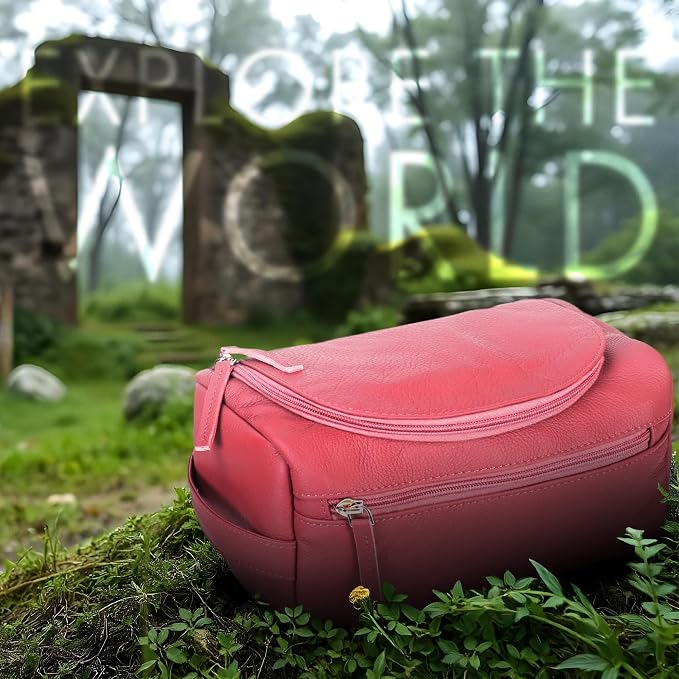 ELIZO Premium REAL Leather Toiletry Bag - Image 4