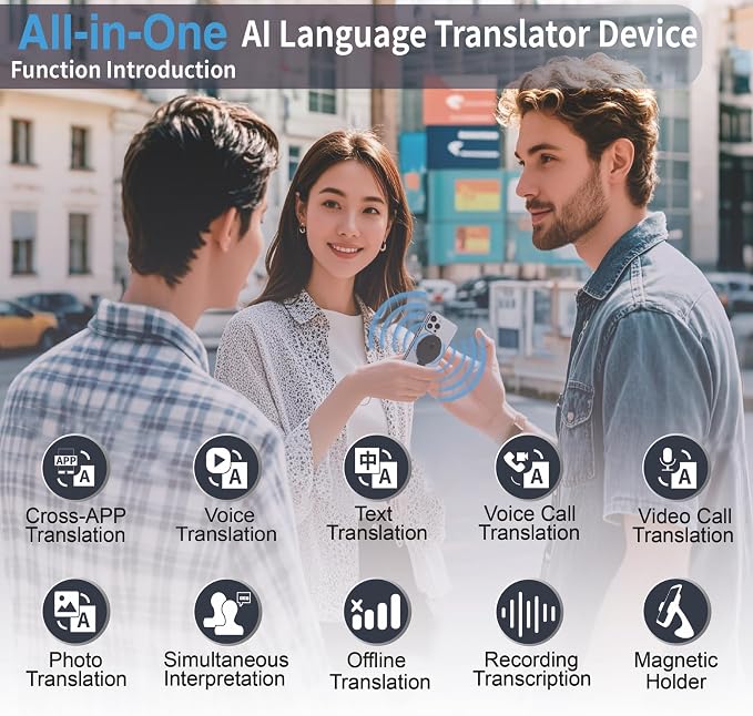 Language Translator Device for All Languages, Pocket AI Real Time Translation - Image 3