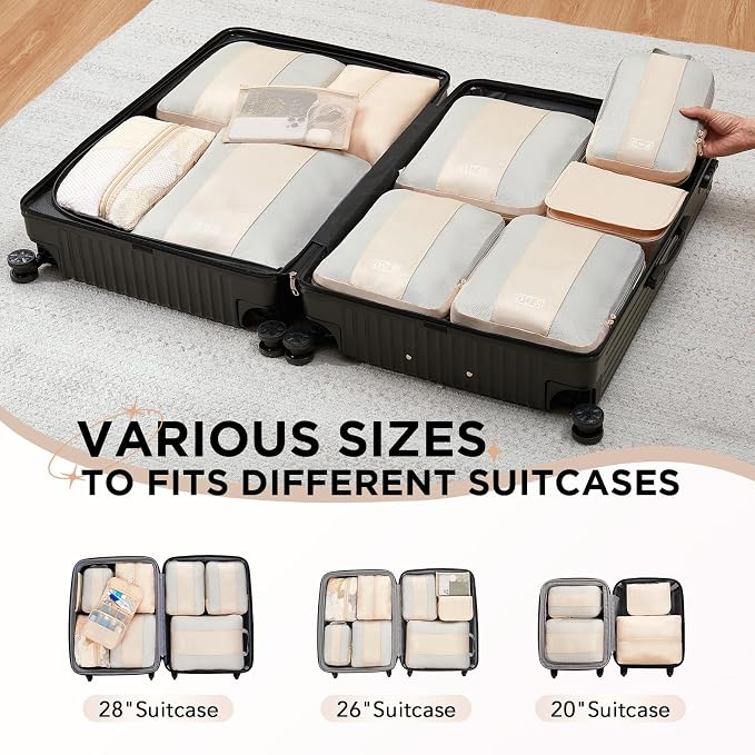 10 Set Compression Packing Cubes - Image 8