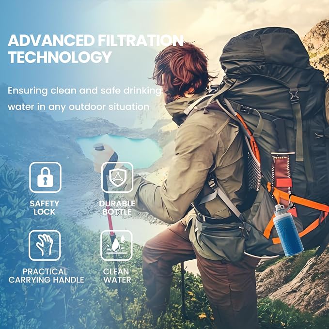 Collapsible Water Bottle with Filter - Image 6
