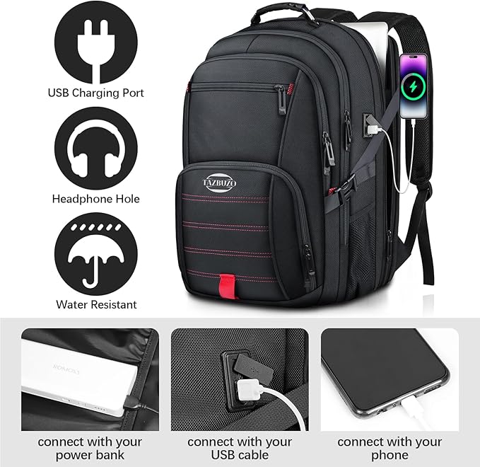 18.4 Inch Travel Laptop Backpack, Extra Large Backpack, Laptop Backpack - Image 2
