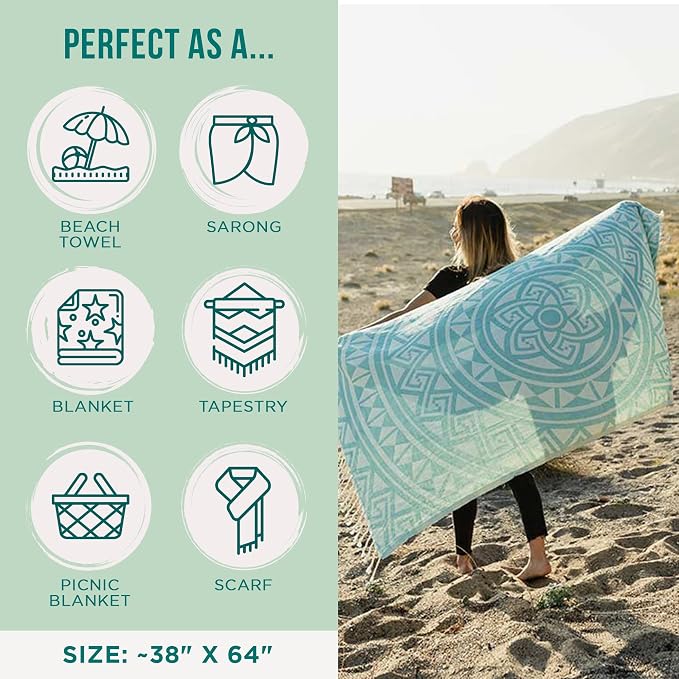 Sand Cloud Turkish Beach Towel - Image 3