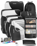 8 Set Packing Cubes for Travel, Gifts for Men, Anti-Tearing Suitcase Organizer by OlarHike