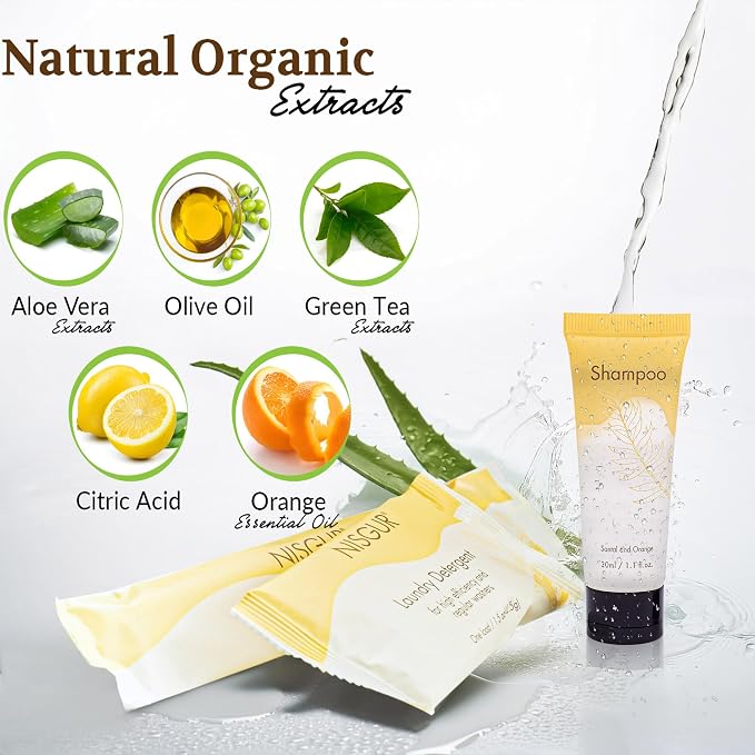 Travel Size Shampoo Bulk 100 PCS Per Case 1 Oz Each Individually Wrapped Hotel - Image 3