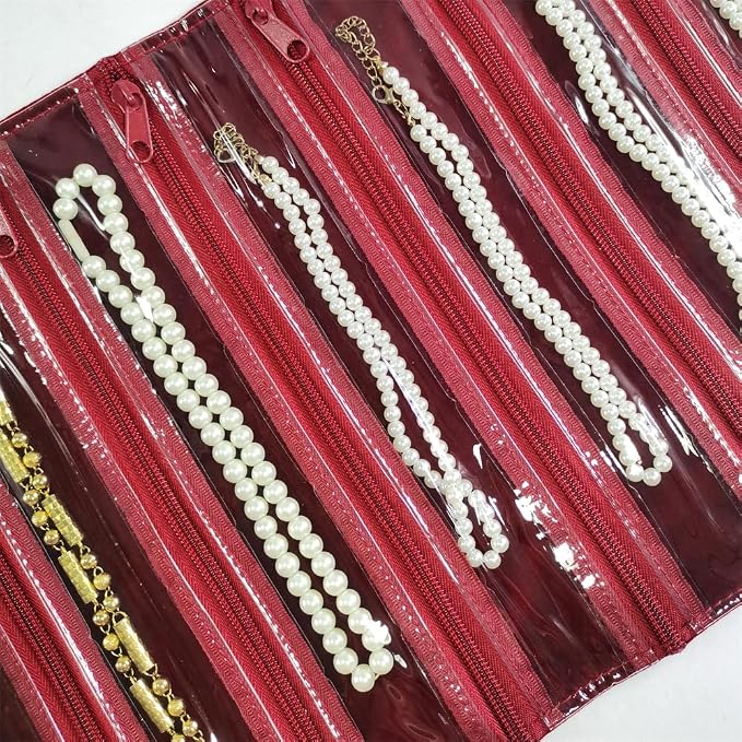 Travel Jewelry Roll Bag Portable Organizer Pouch - Image 8