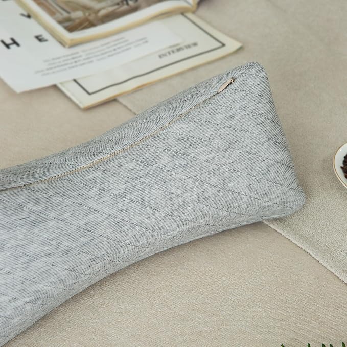 Buckwheat Neck Support Pillow Cervical Neck Cylinder Bolster Pillow Neck Pain - Image 8