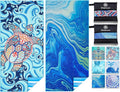 2 Pack Microfiber Lightweight Beach Towel Sand Free Quick Dry Absorbent Thin by WIDDONEN