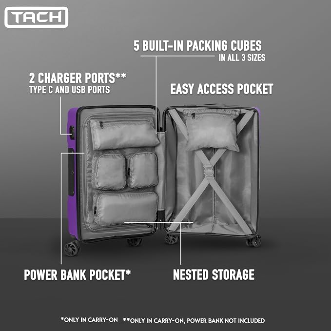 Tach V3.1 Hard Shell 3 Piece Luggage Set - Image 3