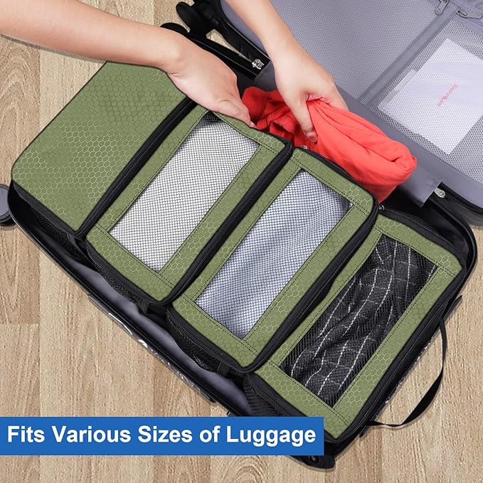 Suitcase Organizer, Travel Luggage Organizer Portable Hanging Travel Shelves - Image 5