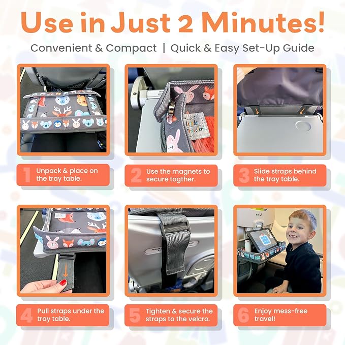 Airplane Tray Table Cover – Universal Fit & Easy Setup – Airplane Tray Cover - Image 7