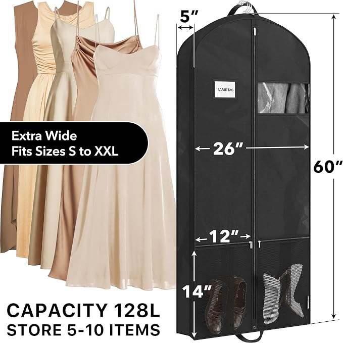 Simple Houseware 60-Inch Travel Garment Bag - Image 2