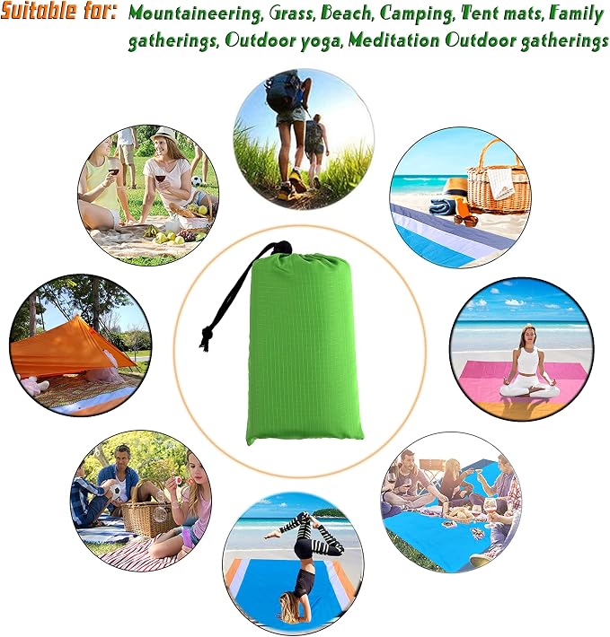 Waterproof Camping Tarp, Ultralight Tent Footprint Backpacking Tarp - Image 2