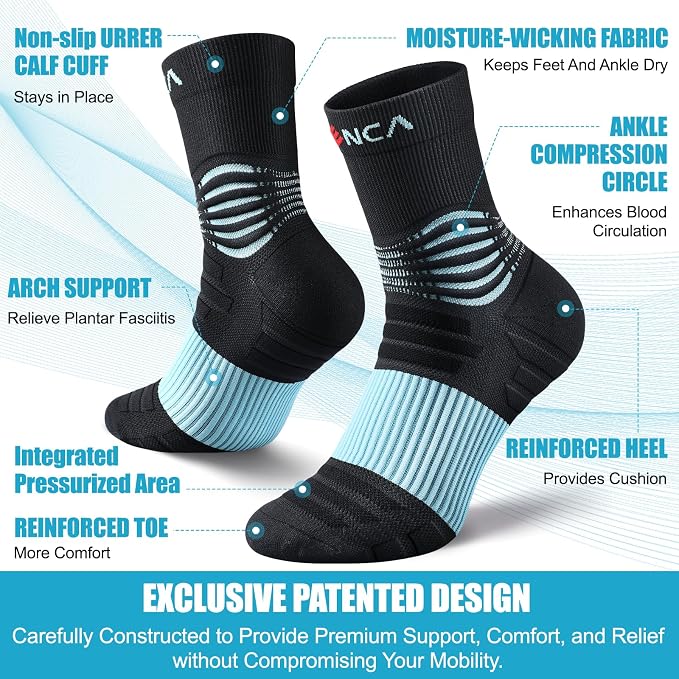 NEENCA Medical Compression Socks—2 Pairs, Ankle Socks - Image 2