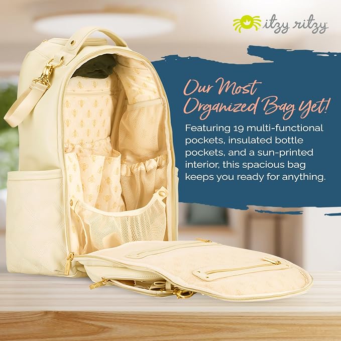 Itzy Ritzy Diaper Bag Backpack – Large Capacity Boss Plus Baby Backpack Diaper - Image 2