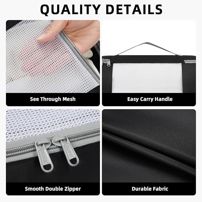 BAGAIL 6 Set/8 Set/10 Set Packing Cubes Various Sizes Packing Organizer - Image 4