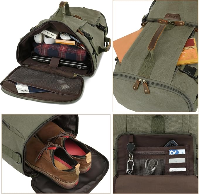 G-FAVOR Travel Backpack for Men, 40L Flight Approved Carry On Backpack - Image 6