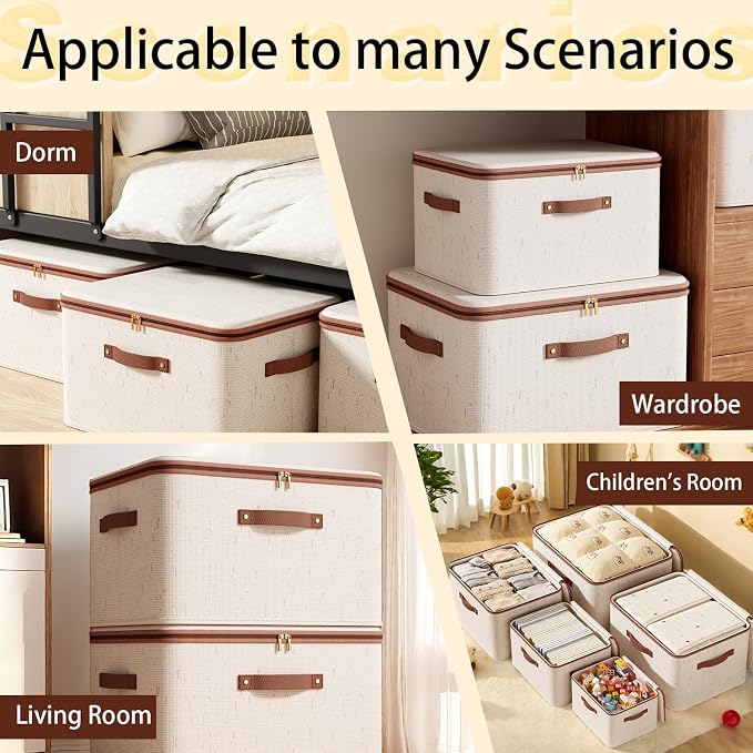 Tuza 3 Pcs Rigid Storage Bins - Image 3