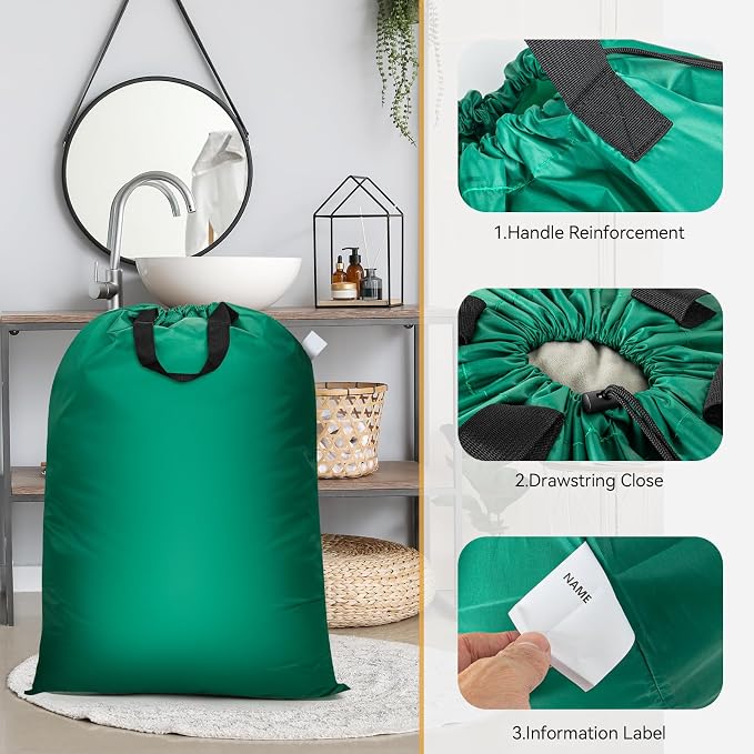 Extra Large Laundry Bag With Handles, Heavy Duty, Travel Laundry Bag - Image 4
