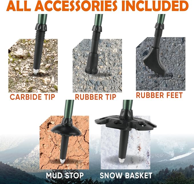 Trekology Trek-Z Collapsible Hiking & Trekking Poles - Image 5