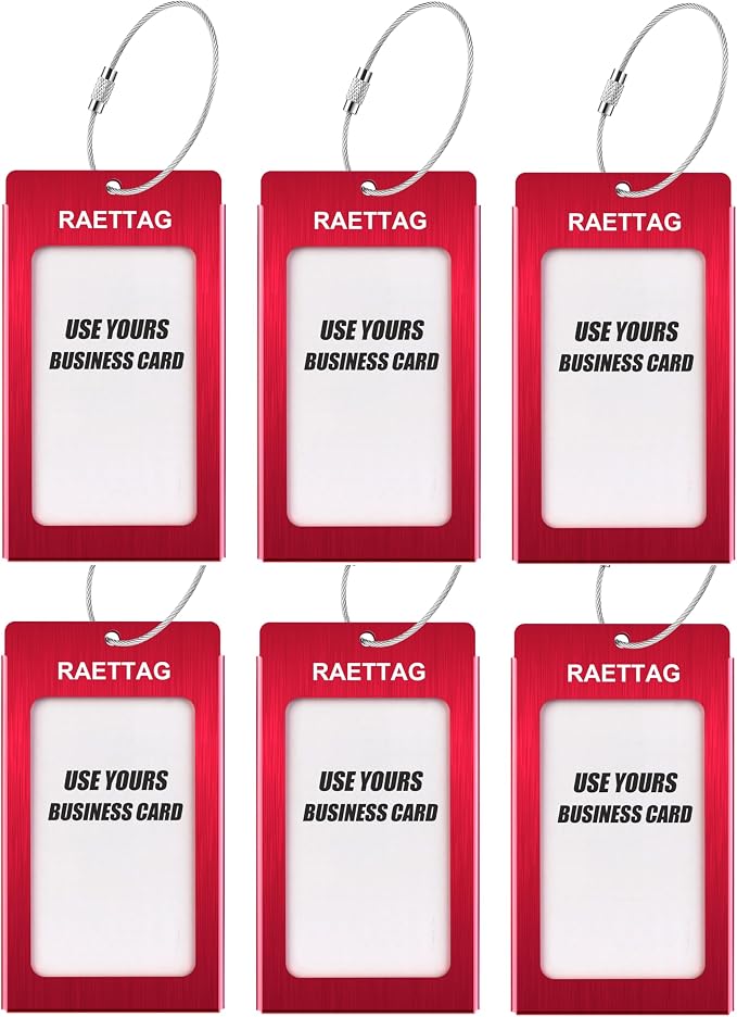 Luggage Tags Metal Suitcase Tags Travel Bag ID Identifier Luggage Tag - Image 2