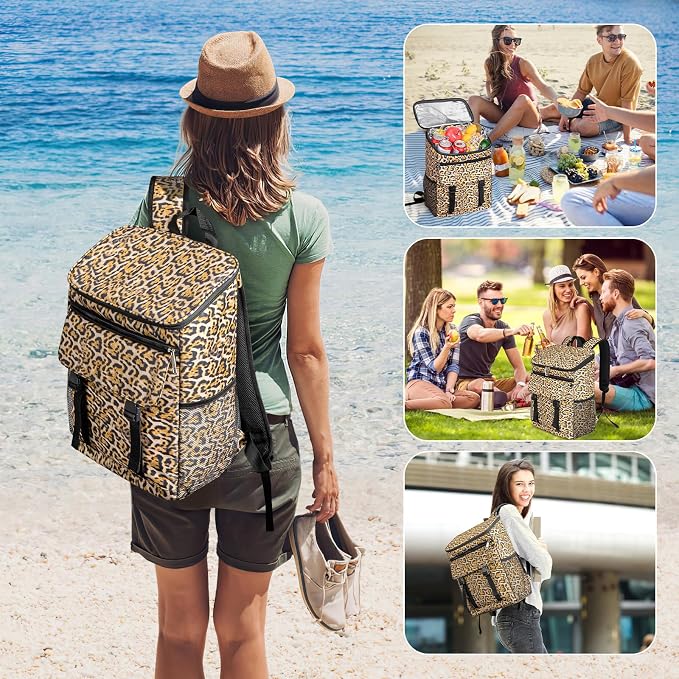 Cooler Backpack Soft Insulated Leak Proof 30 Cans Insulated Backpack Cooler - Image 3