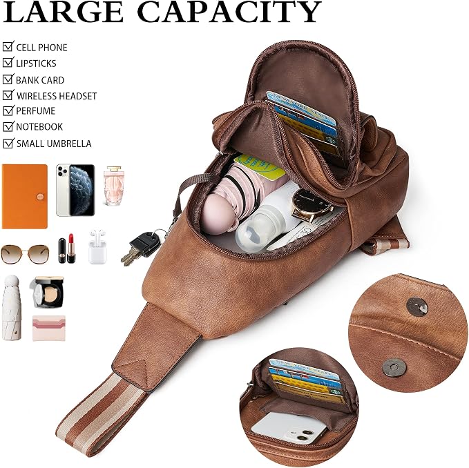 Sling Bag Crossbody Bags for Women Small Cross Body Bag Fanny Packs Chest Sling - Image 4