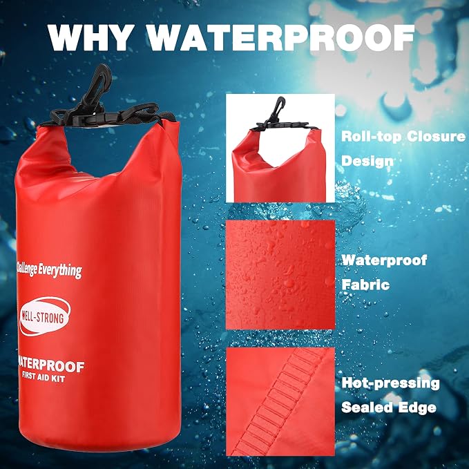 Emergency First Aid Kit for Boating & Marine Safety Waterproof Medical Supplies - Image 3