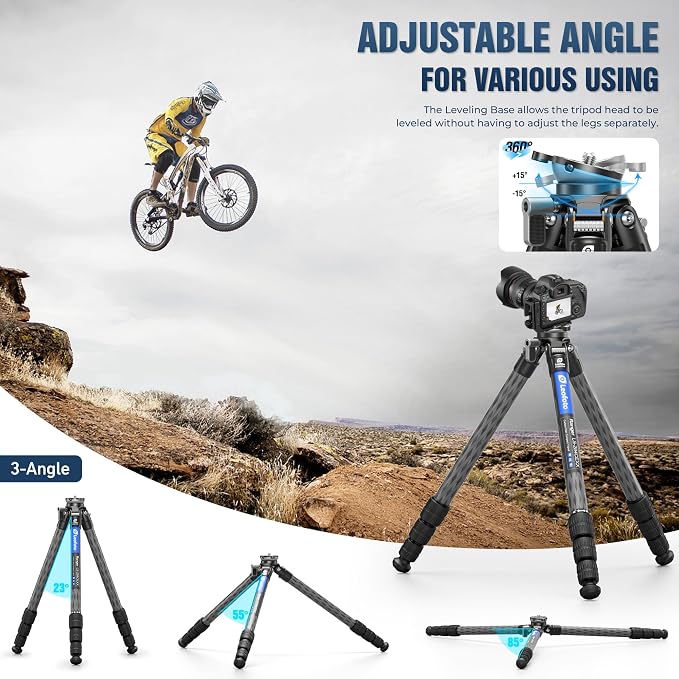 LEOFOTO Carbon Fiber Tripod - Image 4