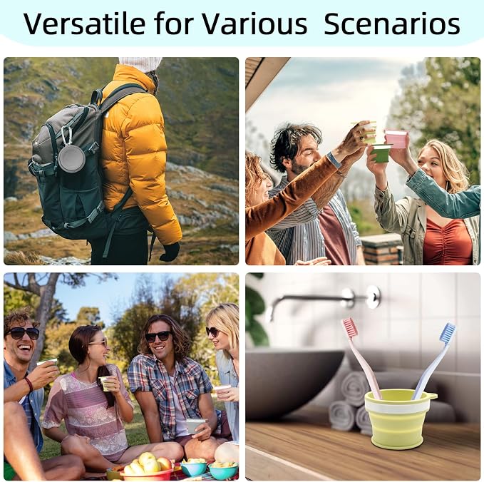 Silicone Collapsible Travel Cup Set - Image 7