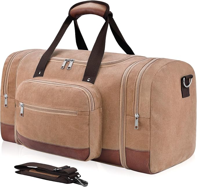 Dimayar Expandable Duffle Bag for Men, 50L Large-Capacity Weekender, by Dimayar