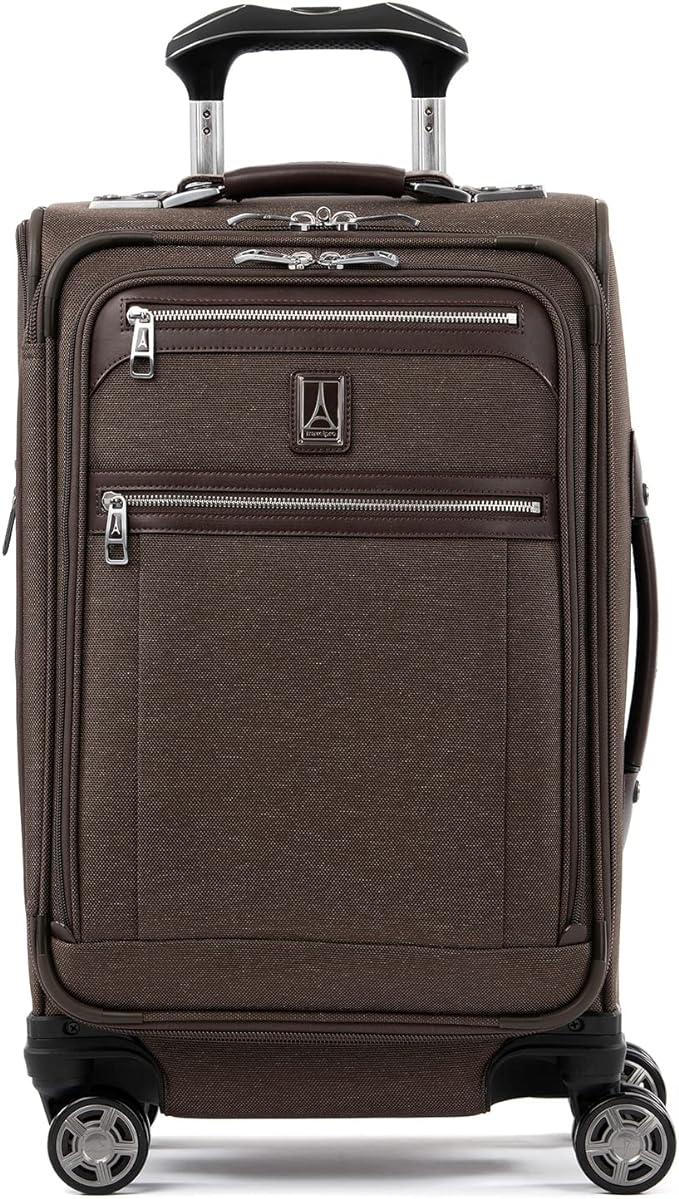 Travelpro Platinum Elite Softside Expandable Carry on Luggage, 8 Wheel Spinner by Travelpro