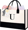 BAGAIL Initial Tote Bag, Personalized Birthday Gifts by BAGAIL
