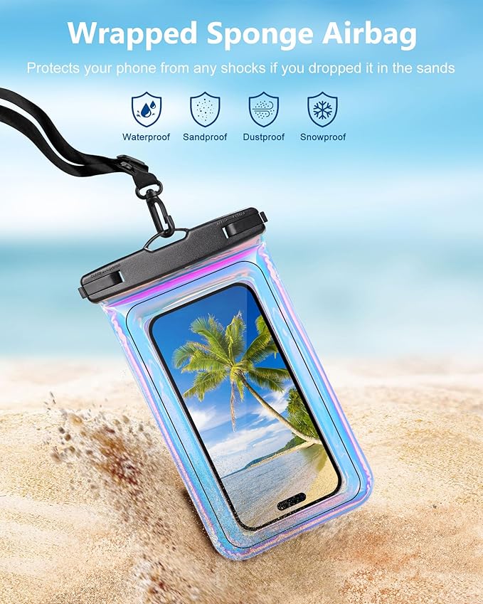 IP68 Large Floating Waterproof Phone Pouch, Water Proof Cell Phone Dry Bag - Image 5