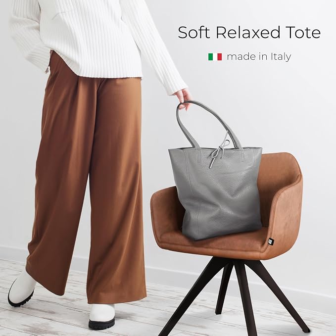 Italian Calf Leather Tote for Women - Image 4