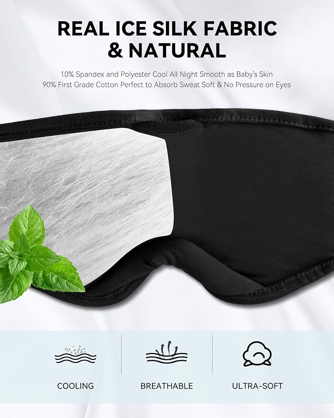 MUSICOZY Sleep Headphones Bluetooth Sleep Eye Mask - Image 2