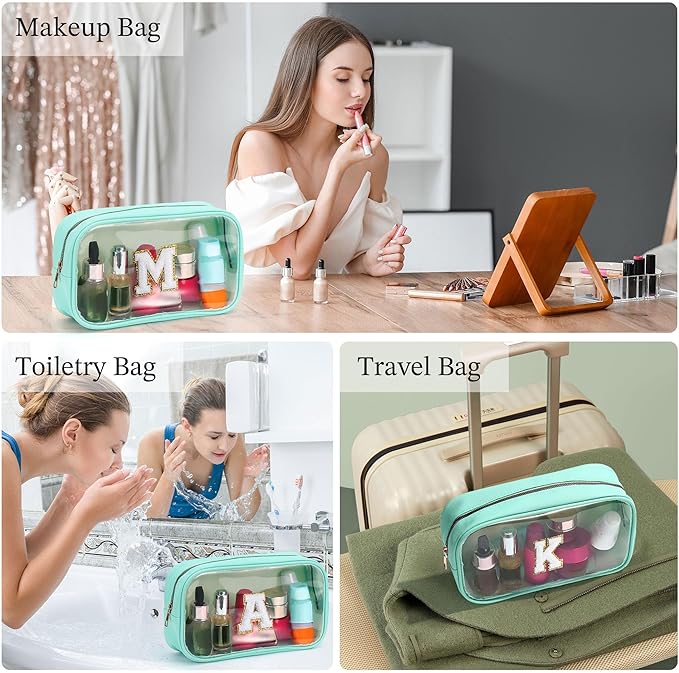 YOOLIFE Initial Make Up Bag Travel Toiletry Bag - Image 3