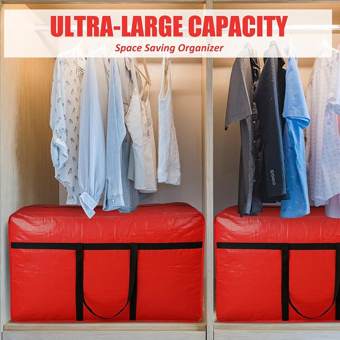 4 Pcs 66 Gallon Large Moving Bags - Image 5