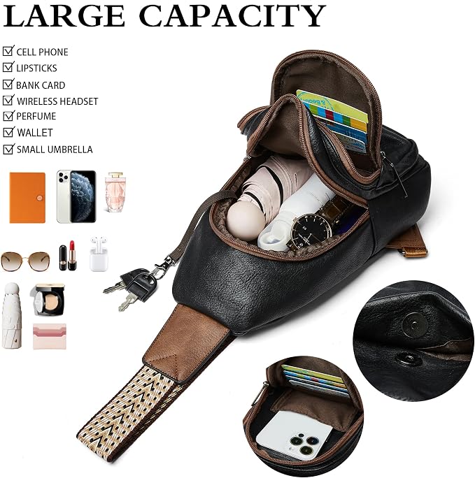 Sling Bag Crossbody Bags for Women Small Cross Body Bag Fanny Packs Chest Sling - Image 4