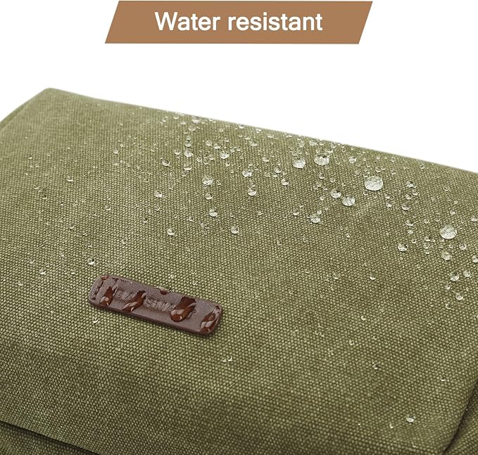 BAGSMART Toiletry Bag for Men, Canvas Travel Toiletry Organizer Dopp Kit - Image 4