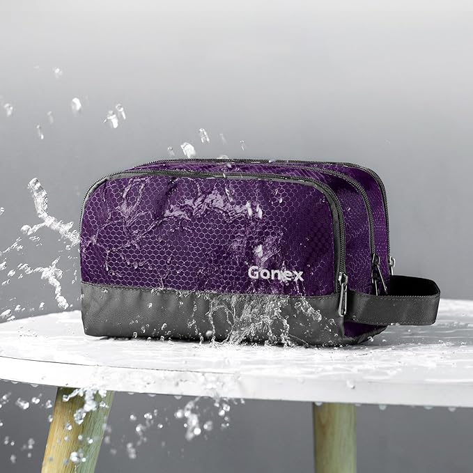 Gonex Travel Toiletry Bag Nylon, Dopp Kit Shaving Bag Toiletry Organizer Deep - Image 2