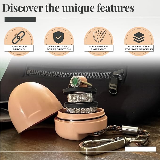 RING THING - Ring Holder Keychain, Jewelry Organizer and Storage, Portable - Image 3