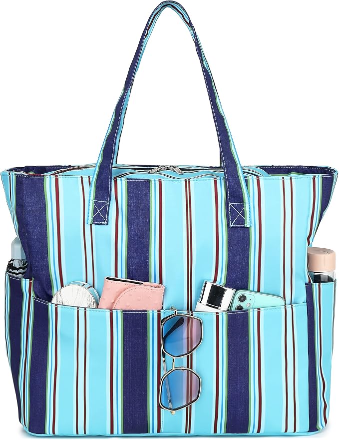 LEDAOU Beach Bag Waterproof Sandproof Women Tote Bag Pool Bag by LEDAOU