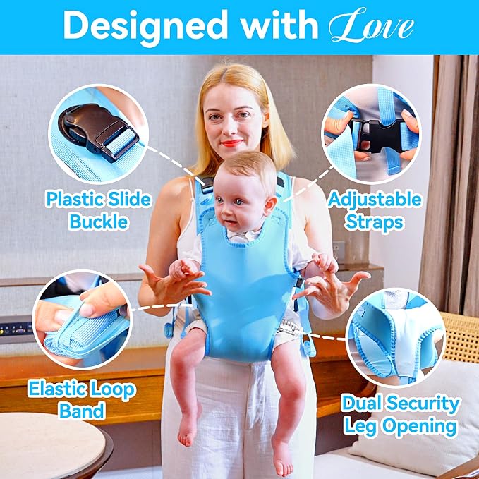 Baby Carrier, Dual-Use Adjustable Baby Sling Support Infant Chest Holder - Image 3