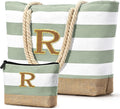 Becokan Beach Bag Initial Beach Tote by BecokanBeachBagSpecialist