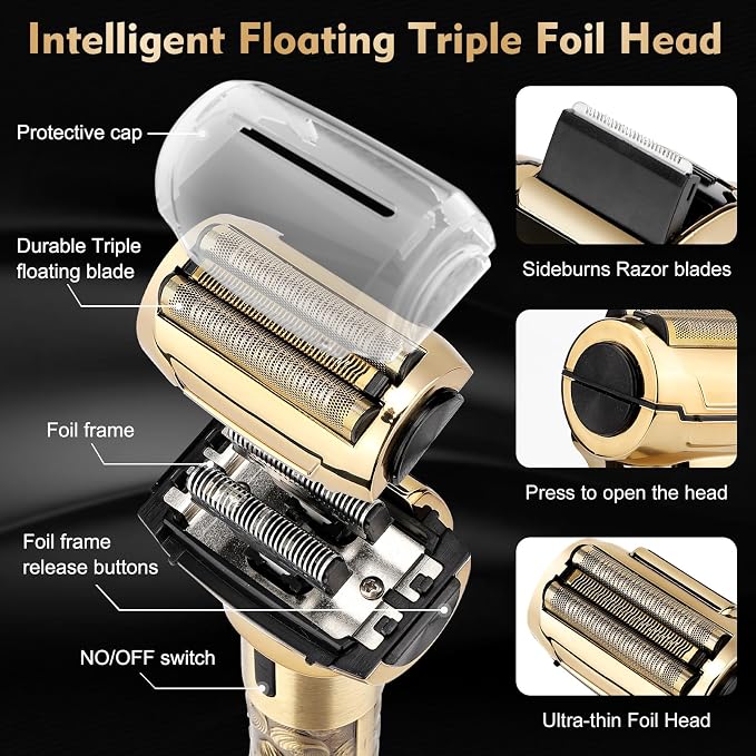 Professional Hair Clippers for Man, Electric Shavers Razor T-Blade Hair Trimmer - Image 5
