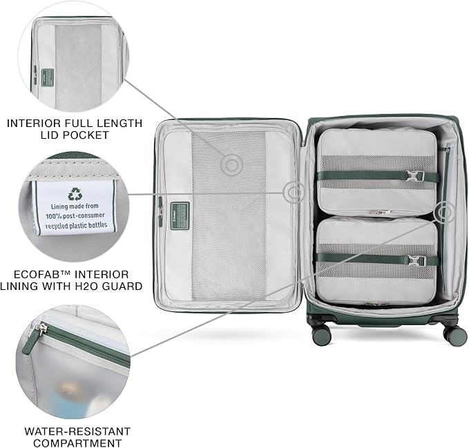 Travelpro VersaPack+ Lightweight Softside Expandable Checked Luggage, 8 Spinner - Image 4
